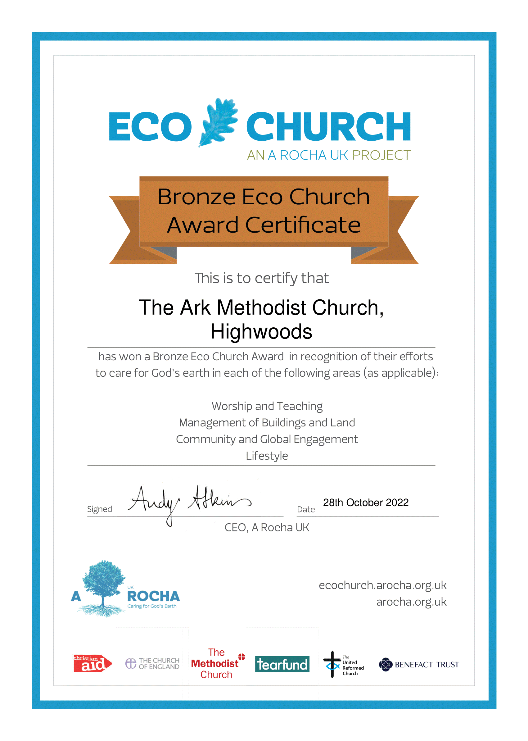 ECO Certificate